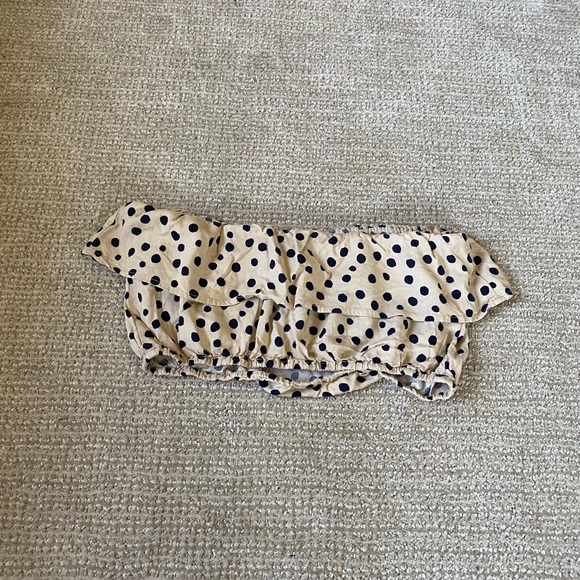 Urban Outfitters Polka Dot Crop Top/Bandeau - Picture 3 of 3